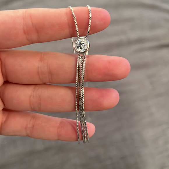 Fringe gem necklace. NWOT - Picture 2 of 2